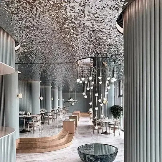 304 Stainless Steel Price Per Kg Water Ripple Stainless Steel Sheet Wall Panels Decorative Interior Wall Ceiling 