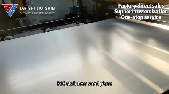 Factory Direct Sales 201 304 304L 316 316L 430 Stainless Steel Sheet 