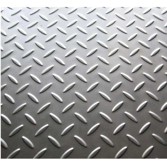 Chinese Factory Anti Slip Checker Embossed Stainless Steel Plate