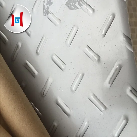 Anti Slip Checker Embossed Stainless Steel Plate 