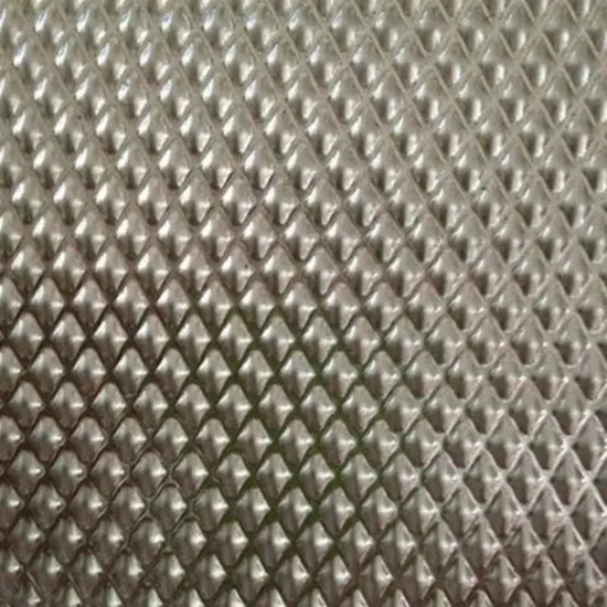 304 Grade Tread Plate Diamond Tear Drop Pattern Plate Embossed Stainless Steel Checker Sheets 